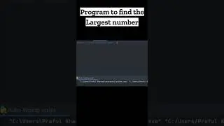 Python program to find the Largest number 🐍