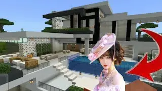 Rumah ini dihuni douyin cantik Loh ya..  #minecraft #modernhouse #douyin