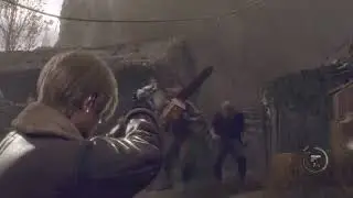 villager chicken vs leon re4 remake