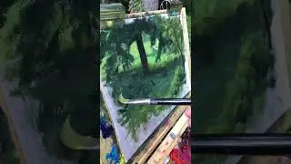 Spring painting is just around the corner 😊🌱- painting a tree in 