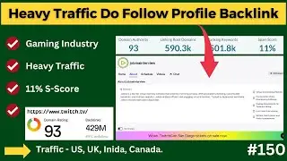 Very High Traffic Do-Follow Profile Submission Backlink | Do Follow Backlinks Instant Approval 2024