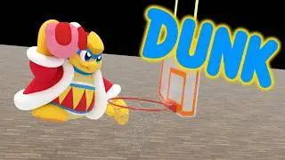 King Dedede Dunks Kirby (Kirby 3D Animation)