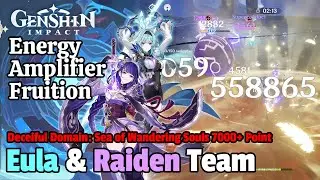 【Genshin Impact】Energy Amplifier Fruition - Deceiful Domain Act 1 - 7k Point - Eula & Raiden!