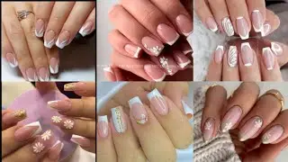 Top 41 Trendy French Nail Art Ideas # Different style Nail Art # Quick And Easy 💅
