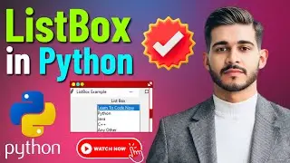 Python GUI Programming with Listbox in Python Tkinter | Listbox Widget in Python