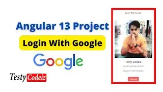 Sign in with Google Authentication in Angular, Angular social login with Testycodeiz