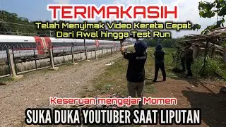 HEBOH....‼️UNIKNYA PARA YOUTUBER DALAM LIPUTAN KERETA CEPAT DI LINTASAN SLABTRACK