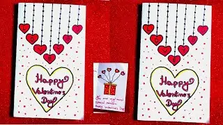 Easy & Beautiful white paper Handmade Happy Valentine's Day Card making 2025|DIY Love Greeting Card