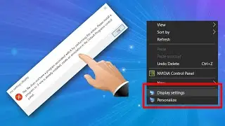 How To Fix Display Settings and Personalize Not Working, Display Settings and Personalize Error.