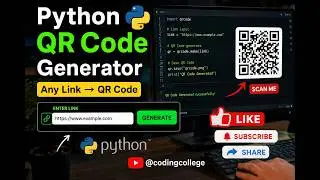 How to Generate a QR Code from Any Link Using Python | Python QR Code Generator