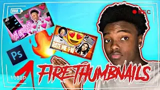 HOW TO MAKE FIRE CUSTOM THUMBNAILS | PHOTOSHOP TUTORIAL!