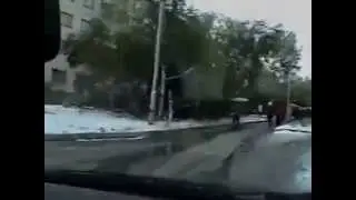Ишим 1 сентября 1997. В городе выпал первый снег.