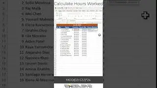 Excel Solutions : Calculate Hours Worked 