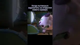 💀Когда пытаешься задонить на открытии сервера 