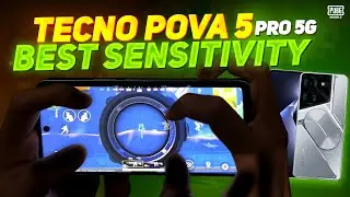 Tecno Pova 5 Pro 5G Best Controls + Sensitivity after 3.1 Update❤️ with Code⚡️ | DON’T BUY?