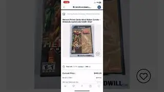 There was a Metroid Prime/Zelda Windwaker Gamecube combo retail box? Auction for $400 US Goodwill