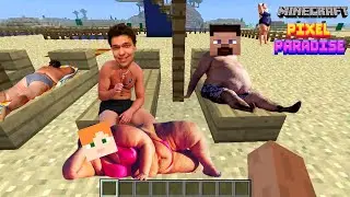 СУПЕР-ОТДЫХ в Minecraft Pixel Paradise