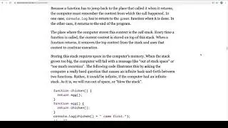 Eloquent JavaScript Read-Along - Functions - 006 - The Call Stack