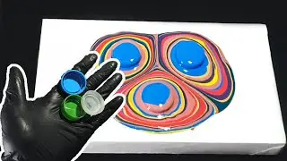 How to make easy Acrylic pouring abstract art tutorial for beginners with me  / fluid art 2022