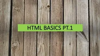 HTML BASICS using Visual Studio Code PT.1