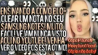 {•|✒|•}Ensinando a como bloquear notas no Samsung Notes! {NUNCA VISTO!}{•|💭|•}