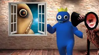 СИРЕНОГОЛОВЫЙ против человек за окном и Радужные друзья!