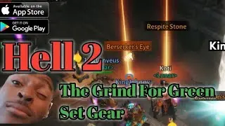 Diablo Immortal HELL 2 (4 PIECE GREEN SET) RUNS