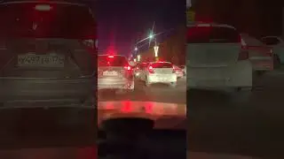 Многокилометровая пробка в Челябинске 15 февраля в час пик на Доватора-Худякова.