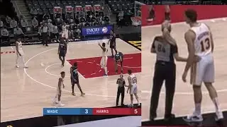 Atlanta hawks' players hitting with the referee | NBA Preseason 2020-2021