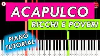 Ricchi E Poveri - Acapulco 🎹 PIANO KEYBOARD TUTORIAL - Italo Disco Piano Cover