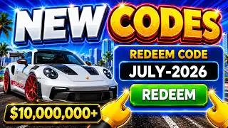 ALL DRIVING EMPIRE CODES 2026 JULY 🎁 ALL CARS FREE! NEW WORKING CODES FOR ROBLOX DRIVING EMPIRE