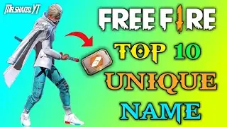 Top 10 Free Fire Name | Unique Free Fire Name | Boys Free Fire Name | Best Free Fire Name | Shaizu78