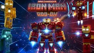 I Found The Best Iron Man Mod On Minecraft Bedrock(Mr Nidos Iron Man Addon)