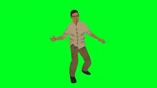 ANGRY VIDEO GAME NERD dancing green screen
