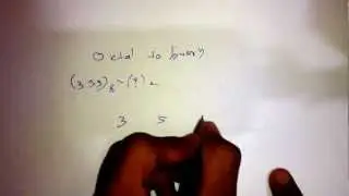 Octal to Binary number conversion