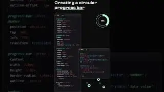 Creating a circular progress baar || loading animation || html & css || 