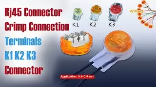 Network Cable Management -Terminals K1 K2 K3 Connector Waterproof Wiring Ethernet & Telephone Cable