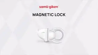 Samu Giken Safety Magnetic Lock ML3512 (GREY WHITE), 4 LOCKS + 1 KEY