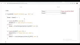 sticky forms in PHP| PHP sticky forms validation| Sticky data in PHP