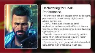 Cyberpunk 2077 Input Lag Fix (PC & Console)