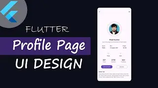 Profile Page UI Design with Flutter | Flutter Profile Page Design: Flutter Speed Code: Learn Flutter