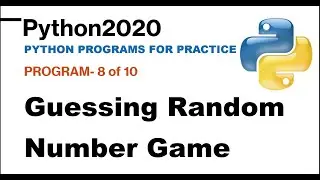 Program 8 | Python Programs for Practice | Python Programming | Python for Beginners | Python Tutor