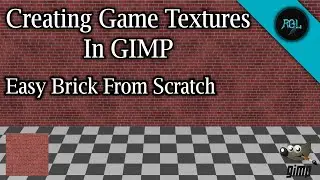 Creating Game Textures In GIMP | Easy Brick From Scratch | PS1, PS2, N64 Retro Style Textures