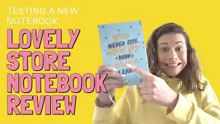 New Kid on the block! Lovely Store Notebook Review - 120gsm Paper with colored sides!