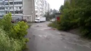 Ливень в Саратове 24 июня
