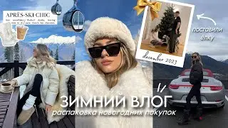 Живем в горах, распаковка новогодних покупок, ставим ёлку🌲✨