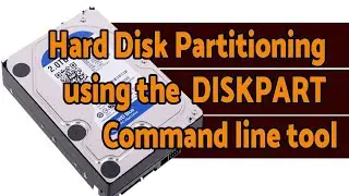 How to partition a hard disk using DISKPART tool?