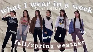 week of uni outfits | realistic, easy and cute outfit ideas for university *grad school edition*