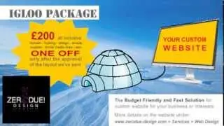 Zero Due Design | Website & Hosting Services: the IGLOO PACK