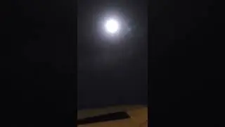 do you see that face appear and disappear next to the moon? scary!